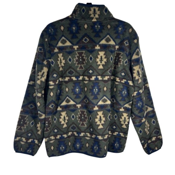 Weatherproof Vintage Sweater Women Large Fleece Pullover Jacket Aztec Pattern - Picture 2 of 8